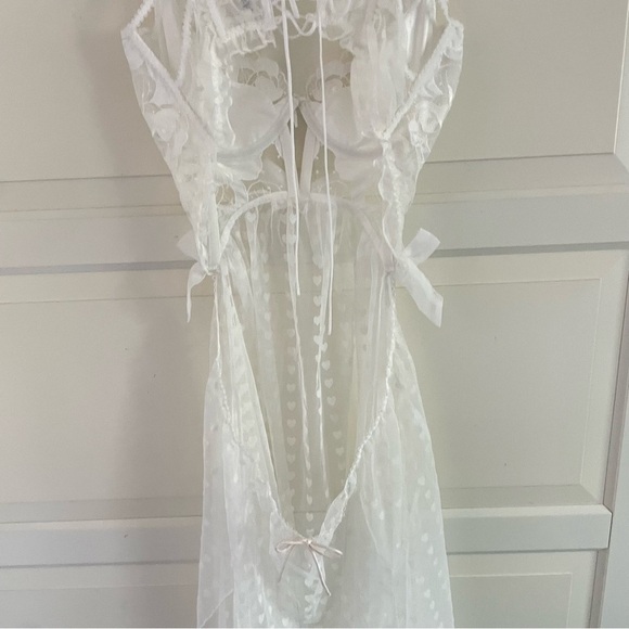 NEW For Love & Lemons Amore Maxi Slip Dress Large 37978 - Picture 5 of 13